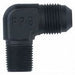 Fragola -3 AN x 3/8 NPT 90 Degree Adapter, Black
