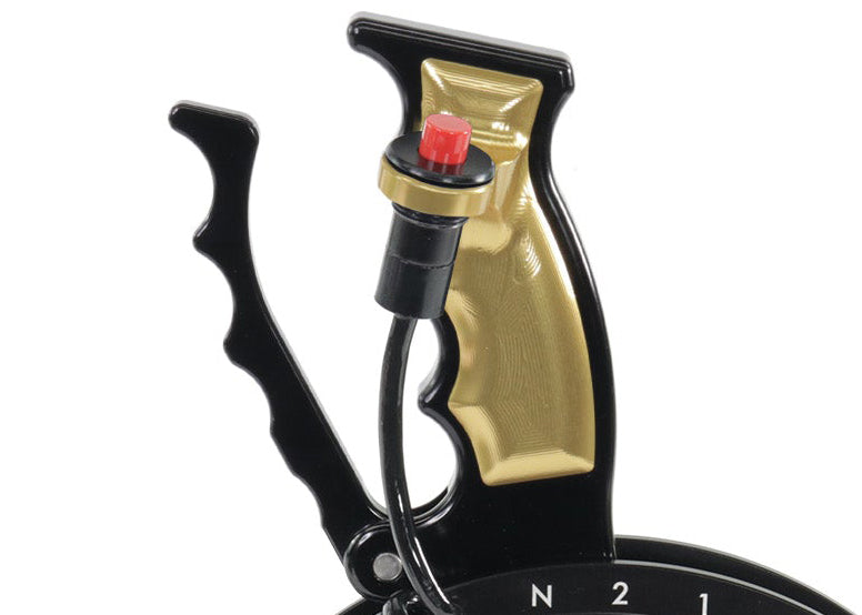 Operator Button Billet Shifter Grip Set Gold (Button Not Included)