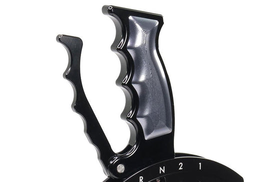 Operator Billet Shifter Grip Set Gunmetal Gray Anodized