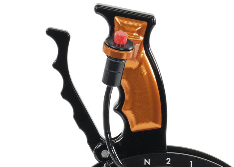 Operator Button Billet Shifter Grip Set Orange (Button Not Included)