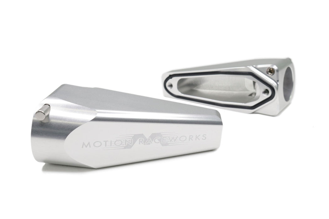 Billet Burn Down Breather Quick Release Fittings Clear Anodized (Pair)