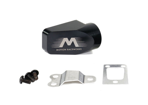Motion Raceworks Billet Valve Cover Breather / Oil Drain Black Anodized (Single)