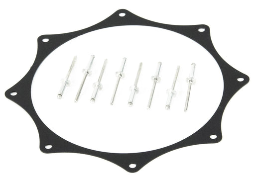 Black Anodized Exhaust Trim Ring (Single, 3"-5")