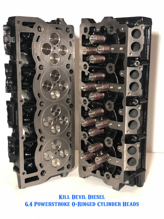 KDD 6.4 Powerstroke O-ring cylinder heads, Pair