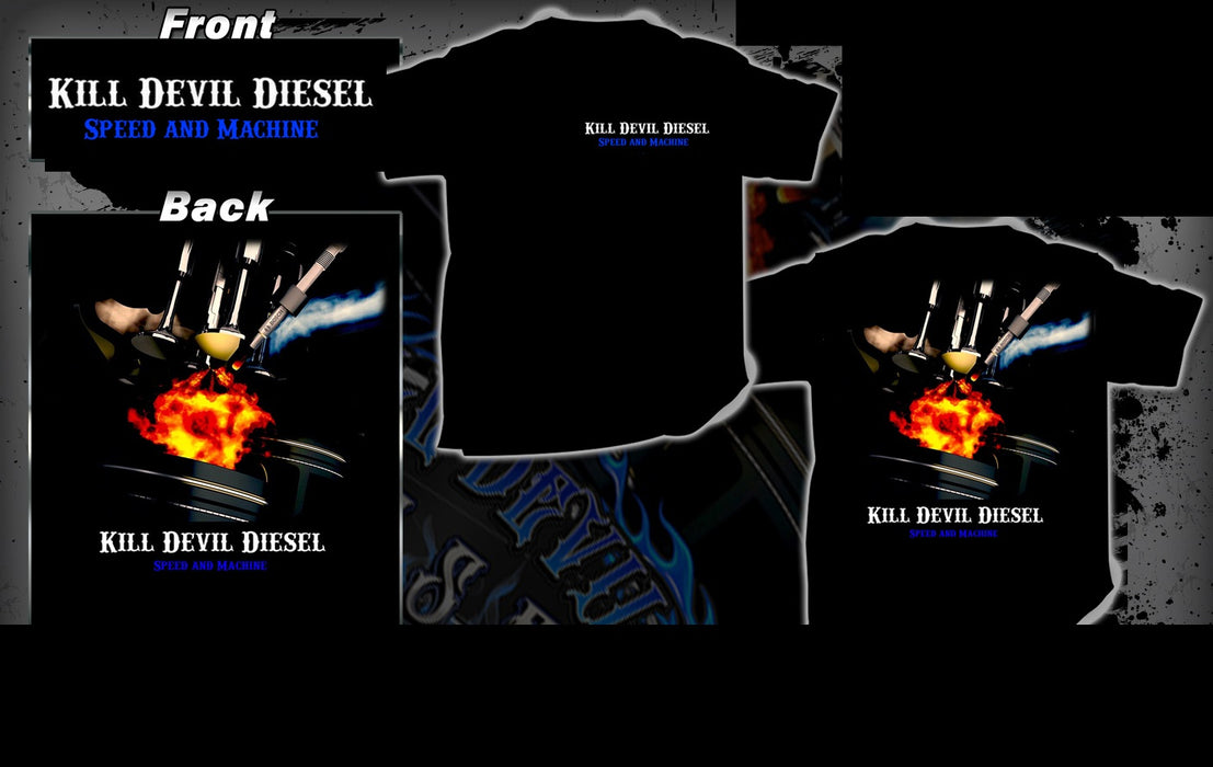 Kill Devil Diesel Valves/Pistons Tee Shirt