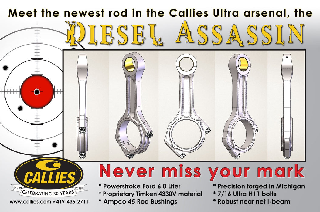 Callie’s Ultra Assassin Forged Steel 6.0 powerstroke Rods